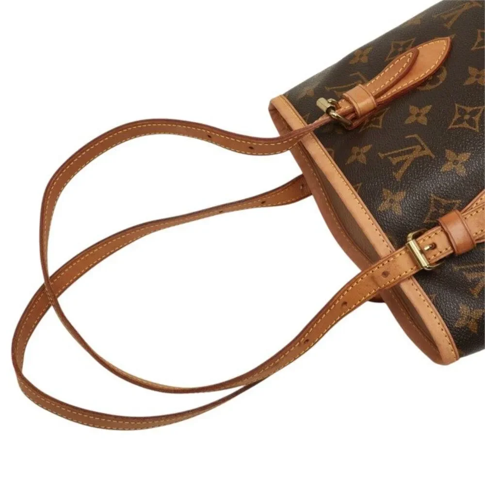 Louis Vuitton Petit Bucket PM Monogram Shoulder Bag